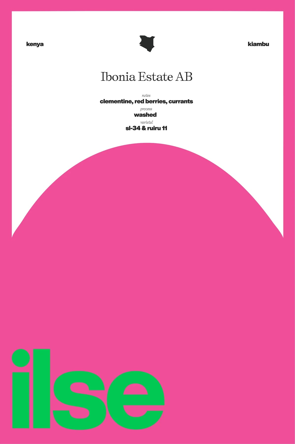 ILSE-Kenya | Ibonia Estate AB Washed SL-34 & Ruiru 11 250G